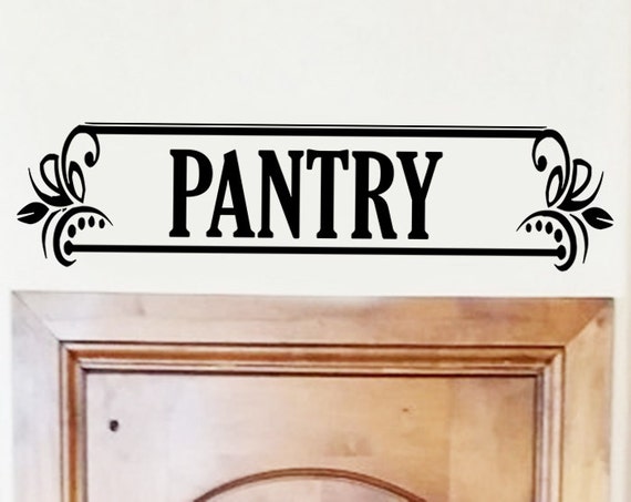 Items similar to Kitchen Wall Decal Pantry Wall Art 