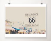 route 66 photograph santa monica pier photograph california photograph travel photography california print route 66 print