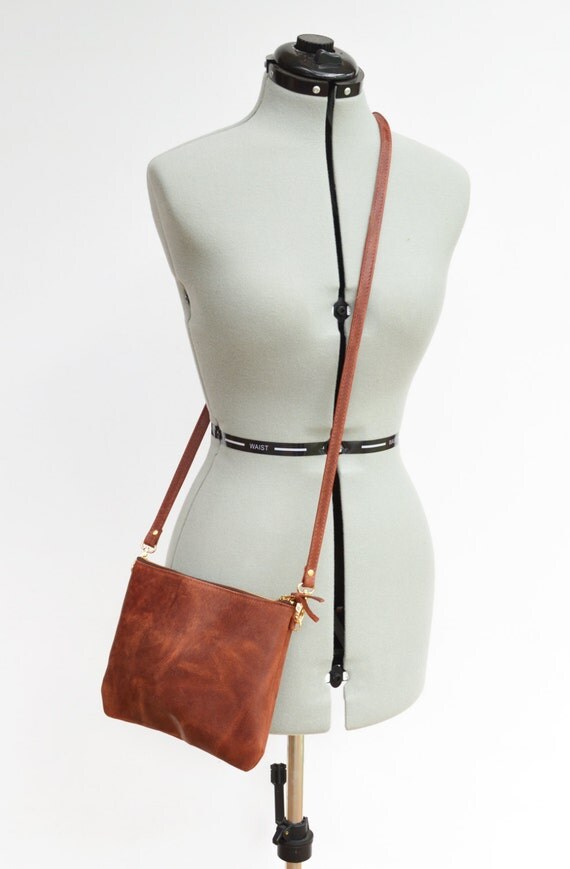 Leather crossbody bag / Minimalist bag / Small leather bag