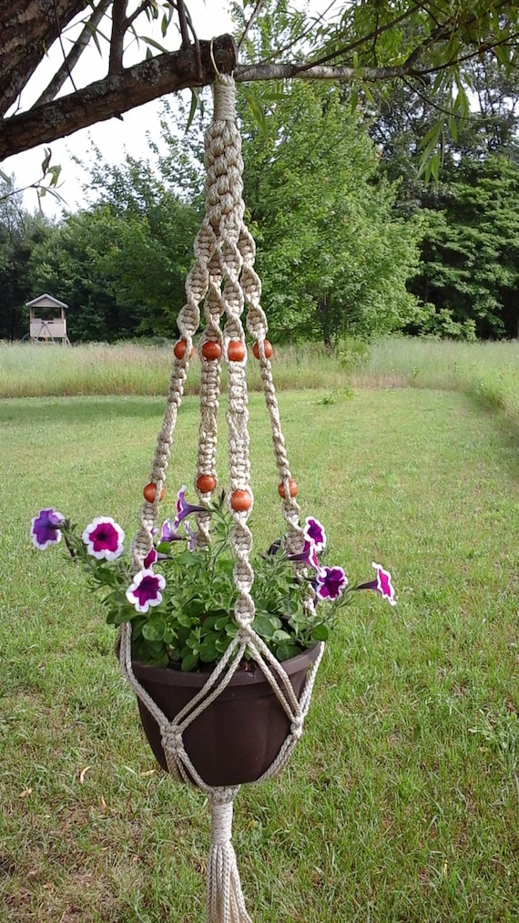 Large TwistednKnots Macrame' Plant Hanger