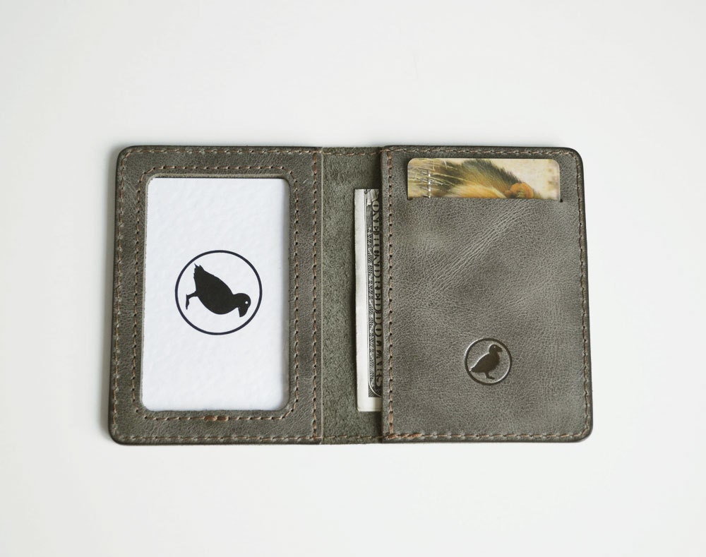 Mens Wallet Leather Slim Front Pocket Wallet Pocket Organizer