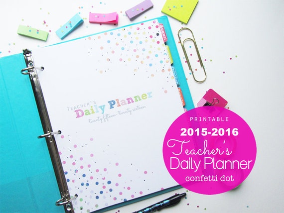 Items Similar To 25 OFF Teacher Daily Planner Printable INSTANT 