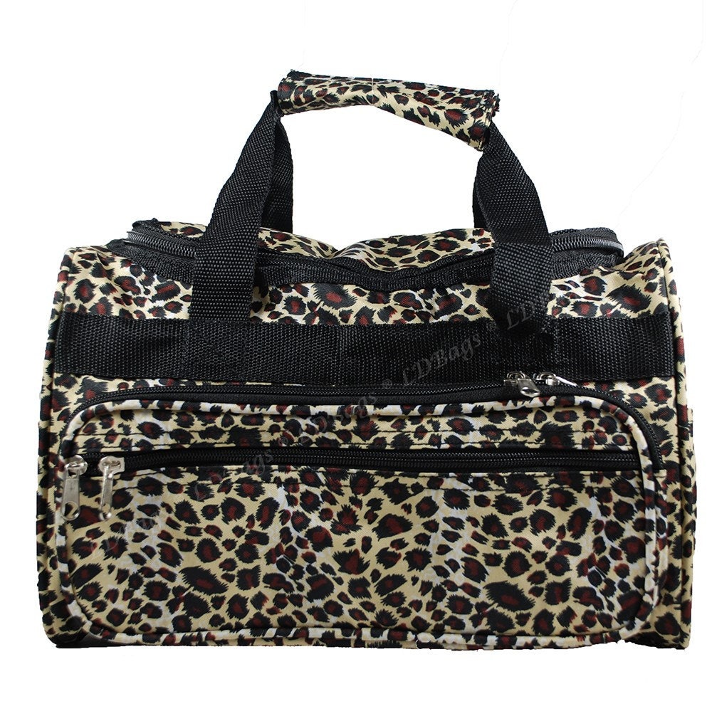 Personalized Duffle Bag Overnight Duffle Bag Leopard Duffle