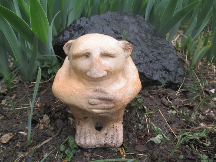 Garden Troll Statue by ConcreteDesignStudio on Etsy
