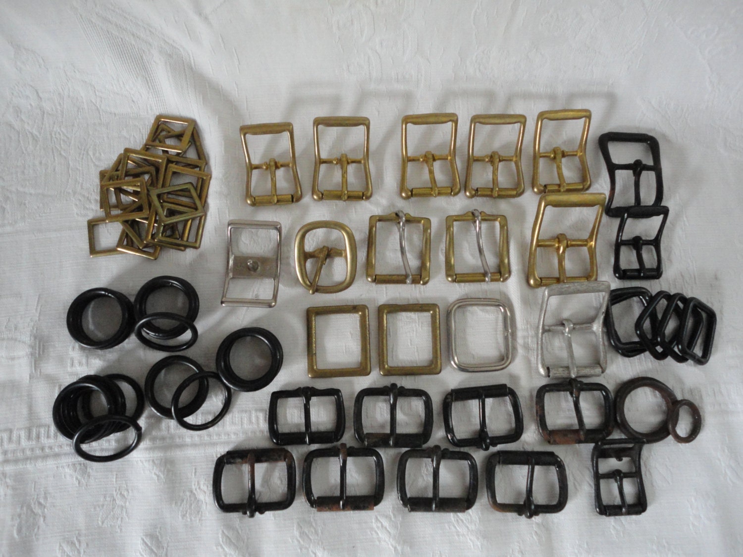Lot Of Horse Tack Harness Buckles Hardware Rings by TammysFindings