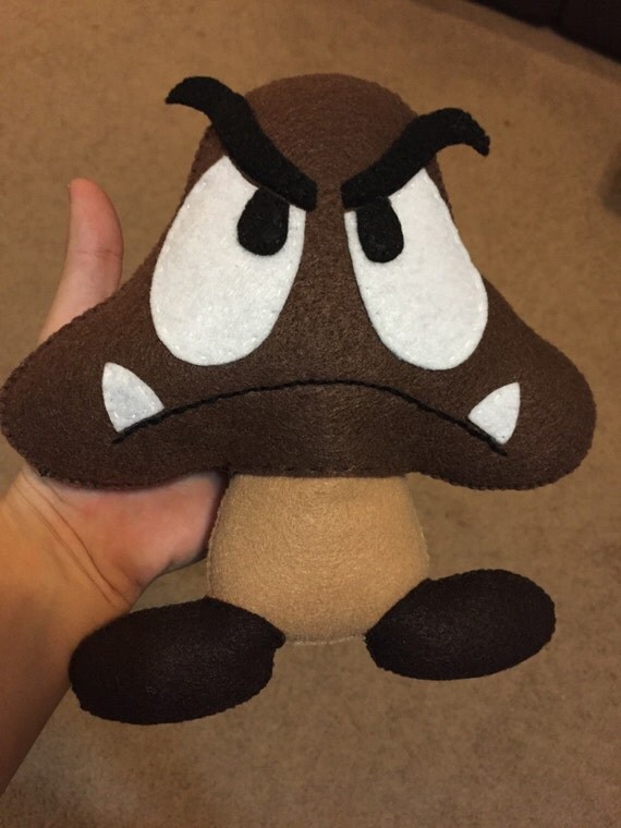 super mario plush goomba