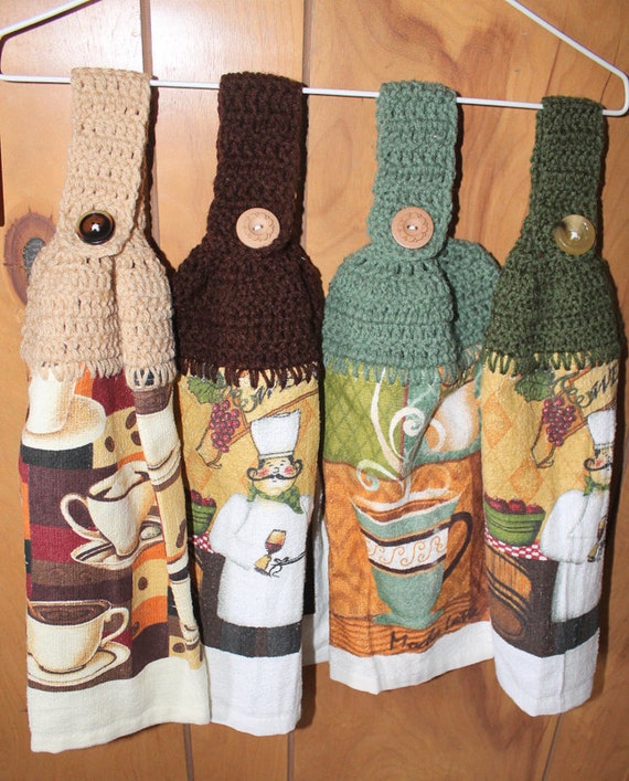 Crocheted Dish Towel Topper Downloadable by CrochetByTorrie