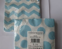 Pinstripe Blue Napkins (set of 4)