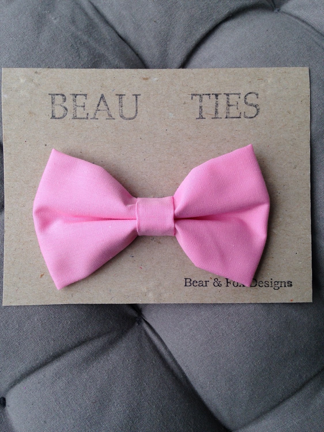 Baby Boy Toddler clipon bow tie Pink