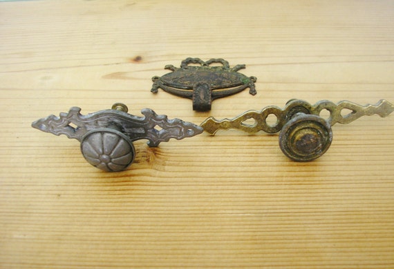 Vintage Schrank Türgriffe Schublade Backplates und kunstvollen