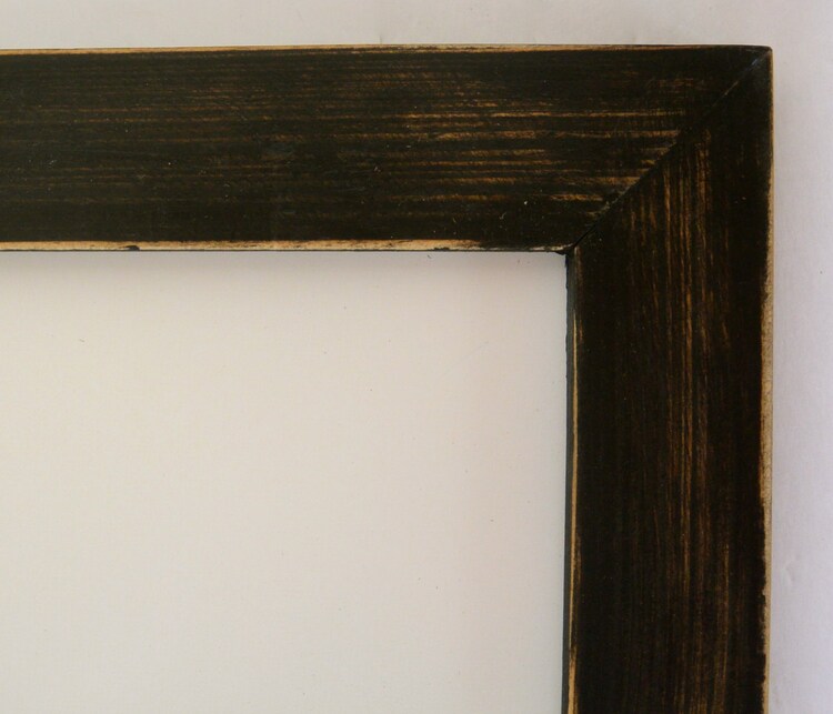Handpainted Black Frame with Dry Erase Board/ by