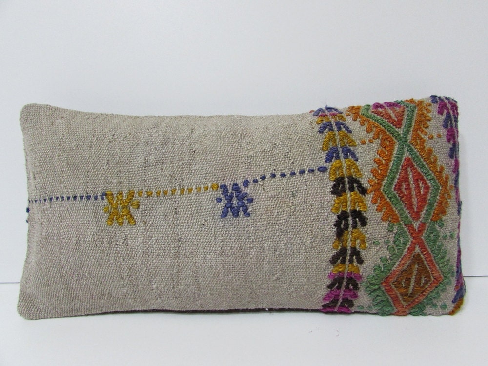 HANDWOVEN grey rug pillow gray boho pillow burlap throw pillow grey