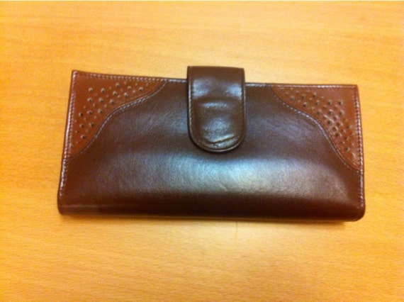 Womens Leather Wallet with Coin Purse. BUXTON Womens Brown