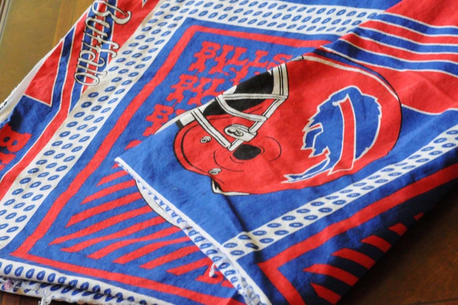Three Yards of Uncut NFL Licensed Buffalo Bills Fabric