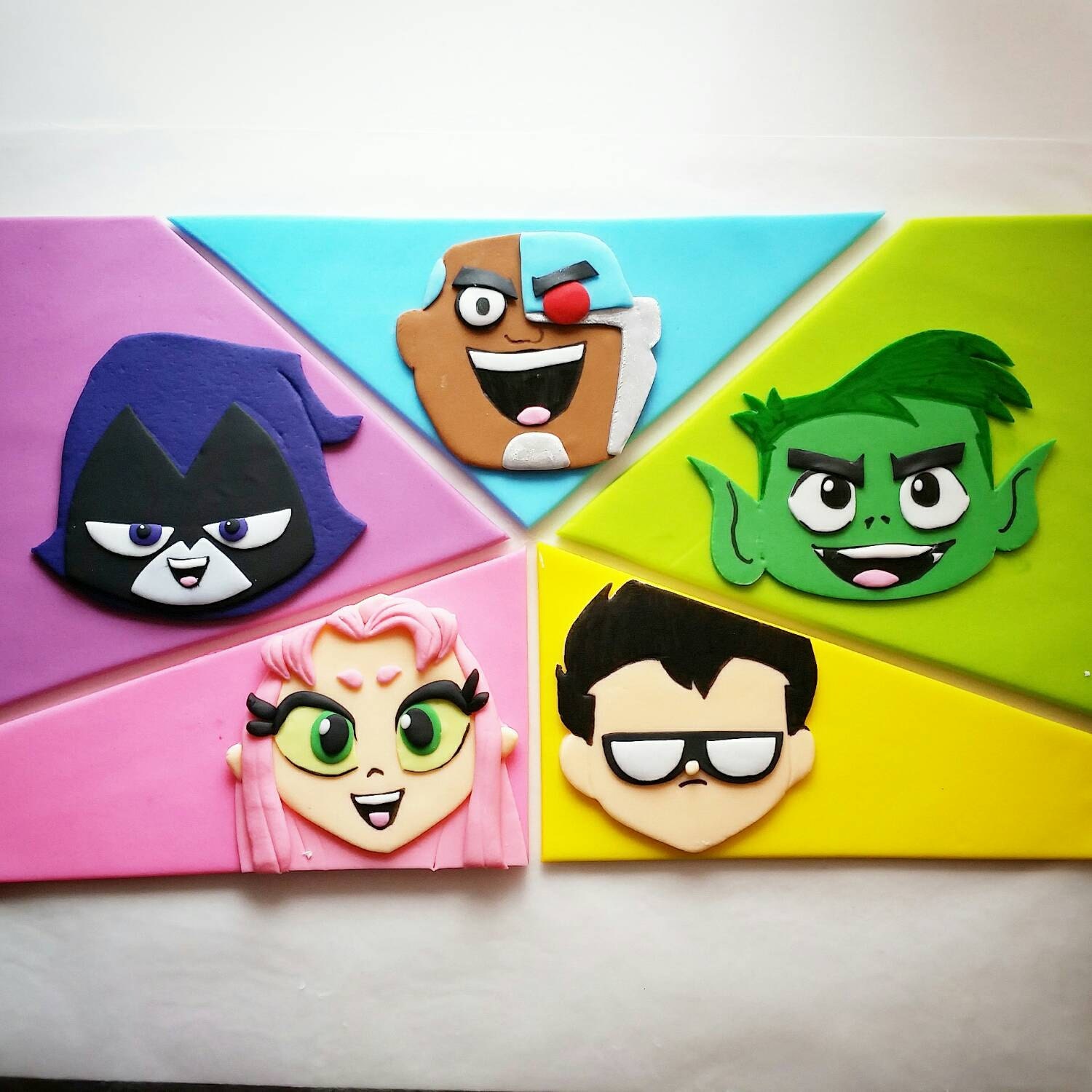 Teen Titans Go Fondant Cake Topper