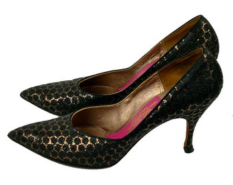 Vintage Schiaparelli Evening Shoes 1960s