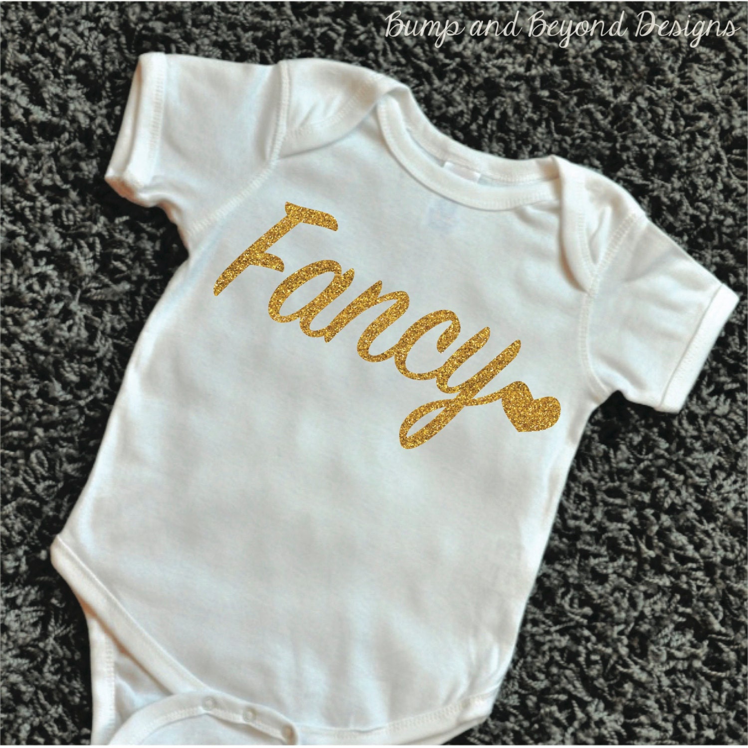Gold Glitter Shirt I'm So Fancy Baby Girl Shirt Infant