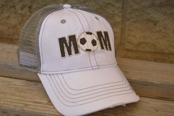 Soccer Mom Hat mesh trucker cap style made to match by CapsbyKari