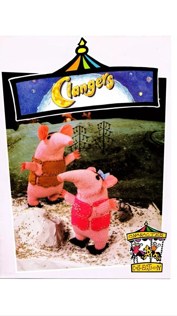 The Clangers - vintage knitting pattern