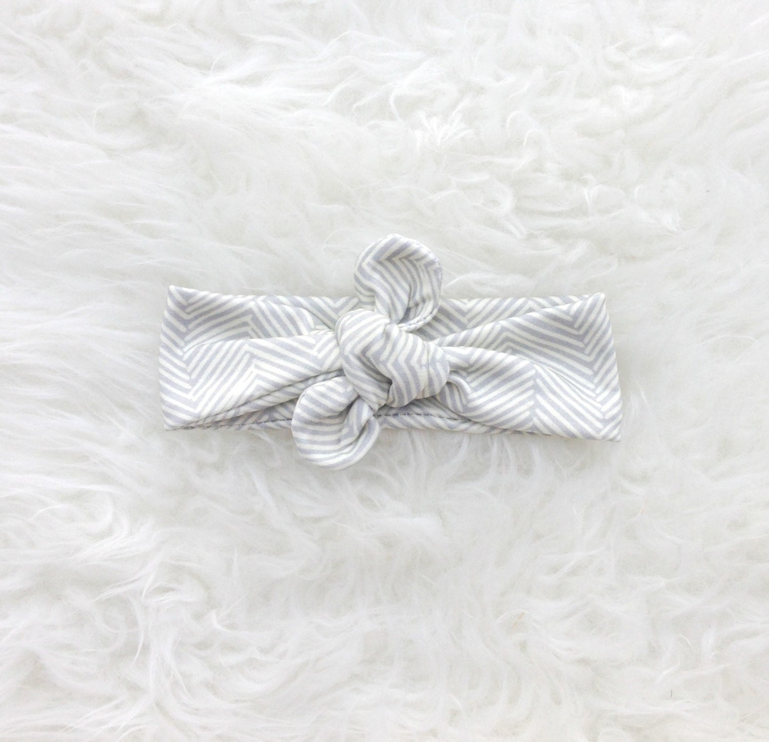 Organic Gray Headband Gray knot Headband Gray