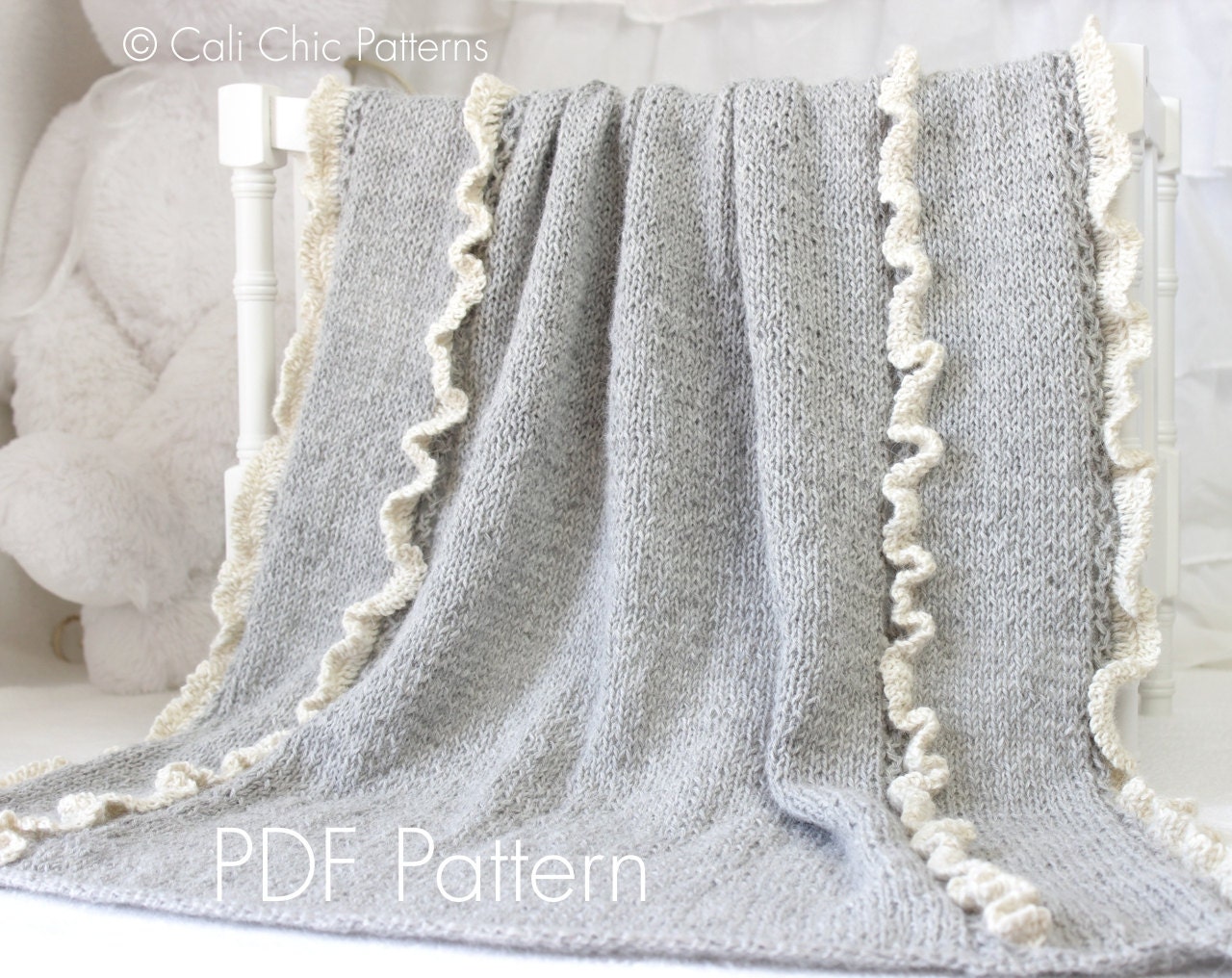 Knit Baby Blanket PATTERN 31 Camille Knitting PATTERN