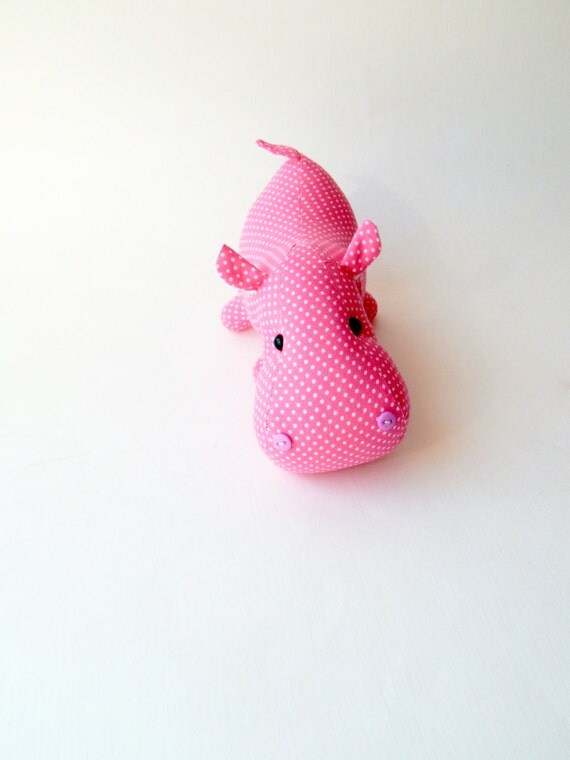 pink hippopotamus soft toy