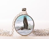 Pelican Pendant - Pelican Necklace - Nature Jewelry- Beach Jewelry