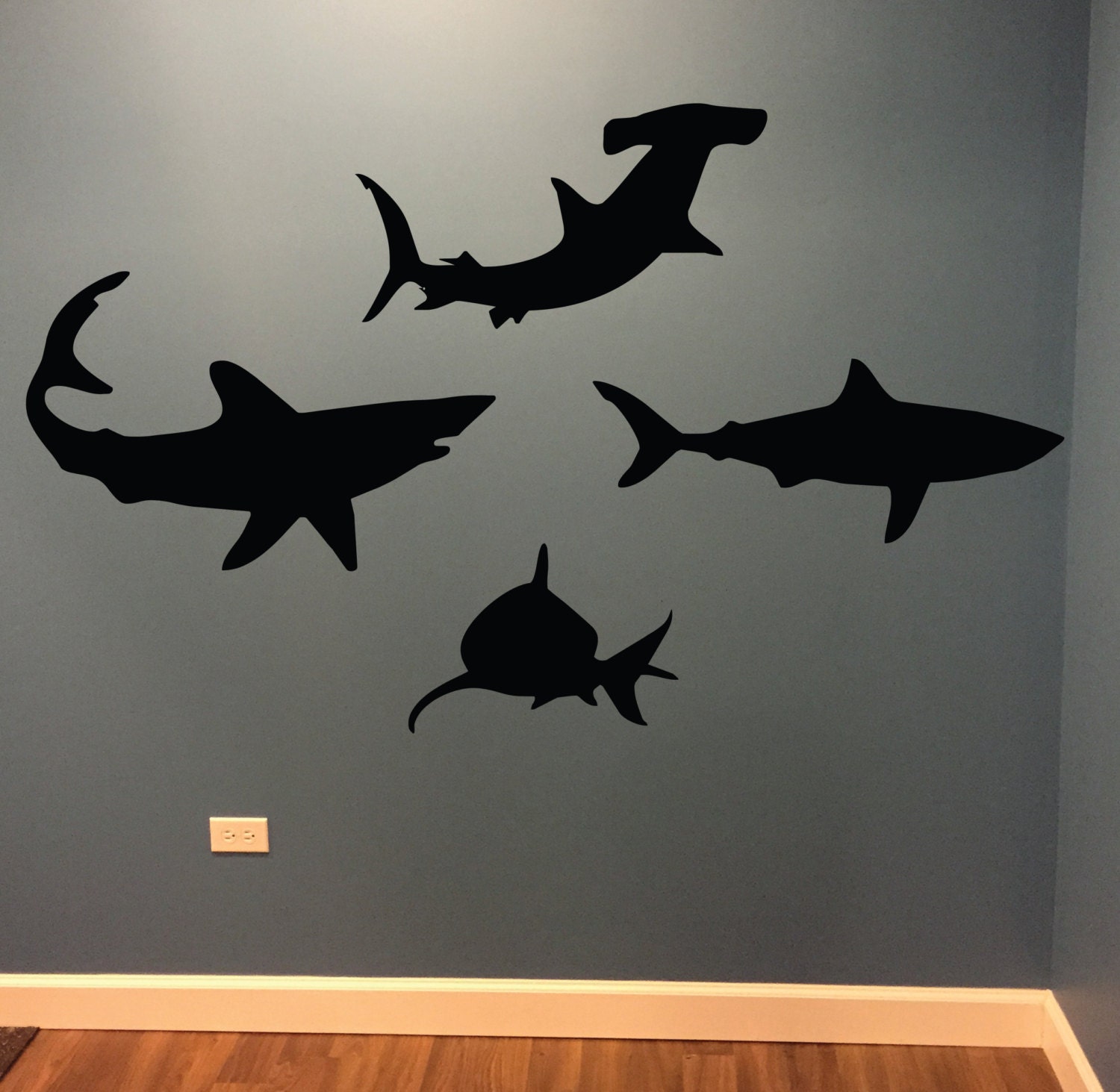 Shark Wall Decals Kids Room Decorating Ideas