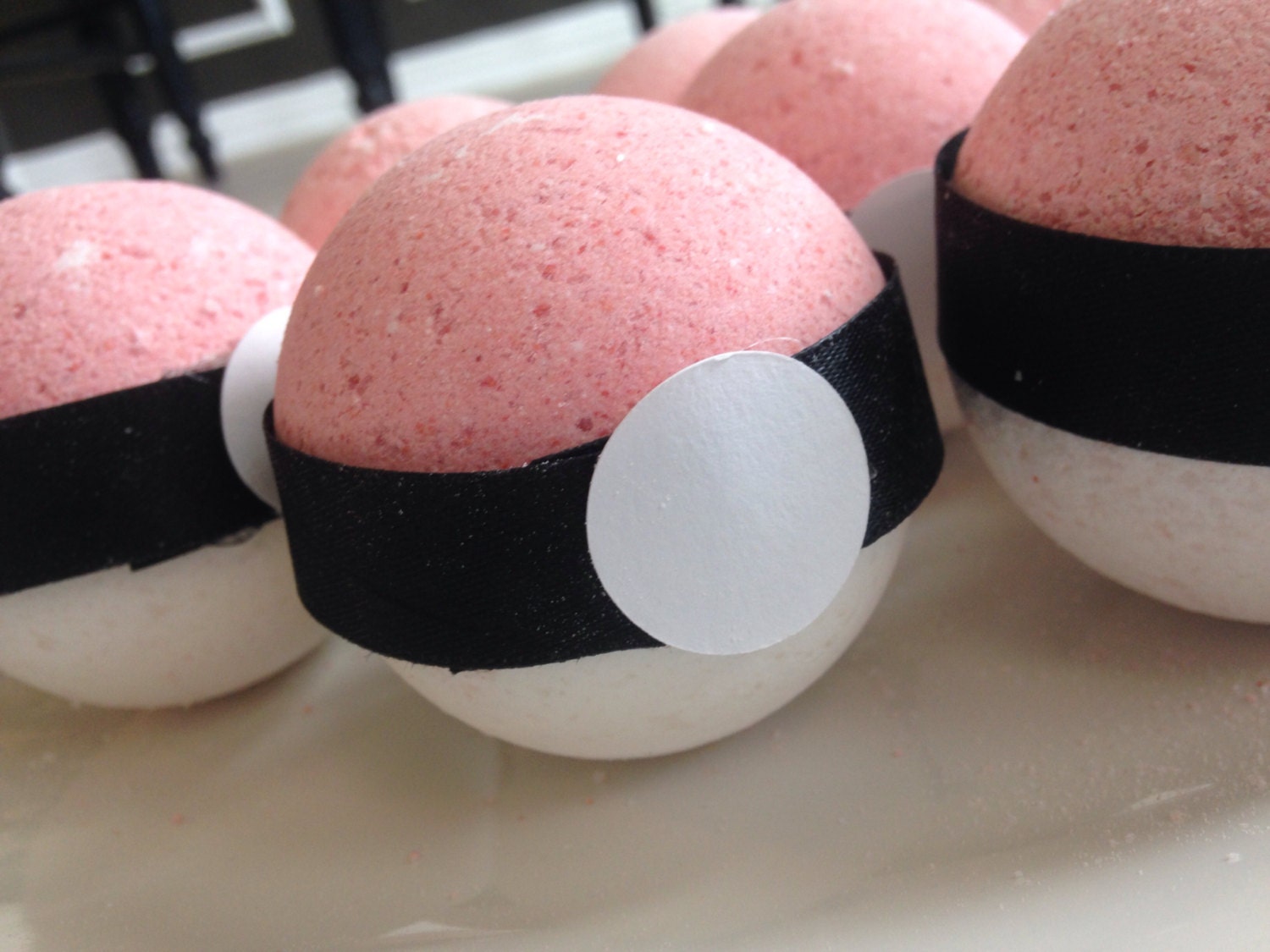 Pokeball Bath Bomb with Pokemon character inside/ by TheQuirkyRoom