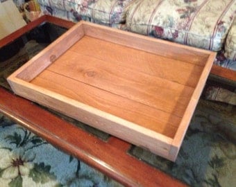 Large Rustic Wooden Tray