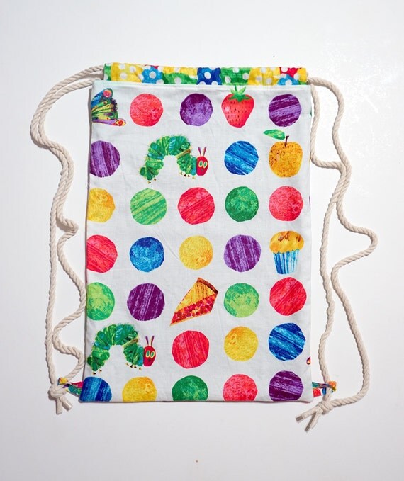 The Very Hungry Caterpillar Drawstring Backpack by