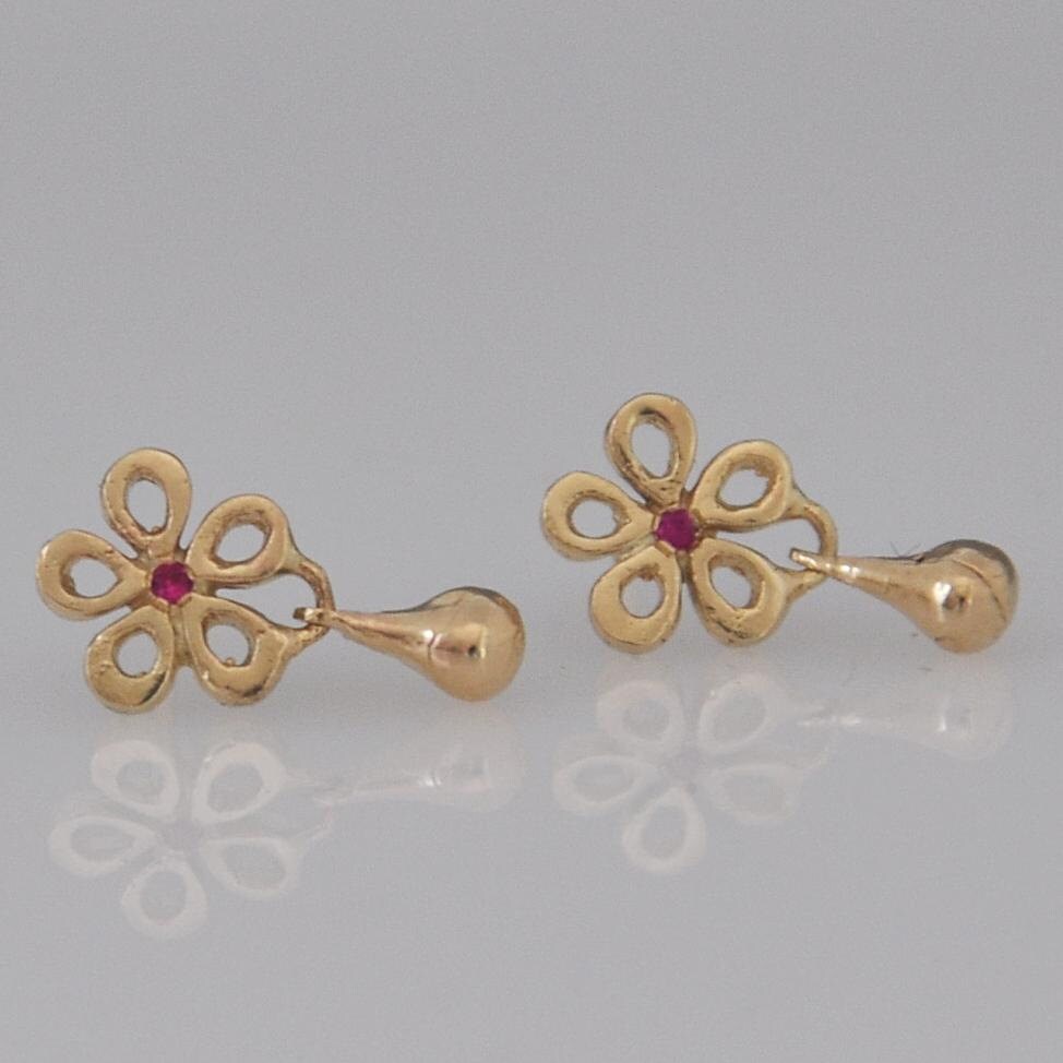 Tiny gold stud earrings Clearance