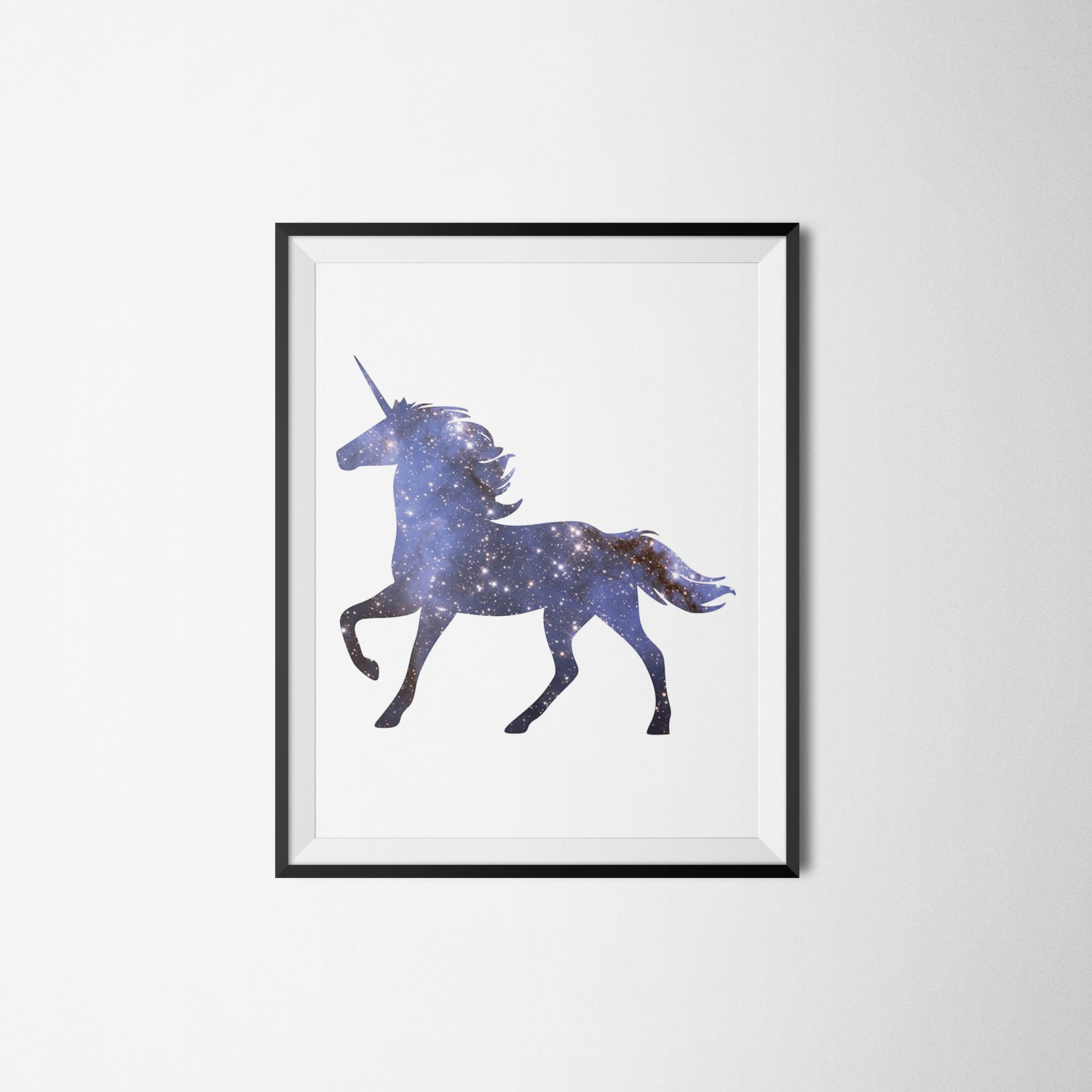 galaxy unicorn art printable space fantasy dorm by thebasilreport