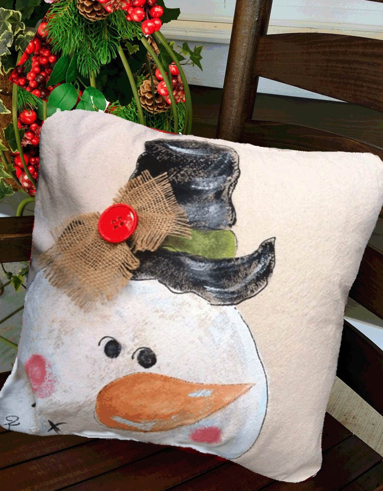 snowman pillow