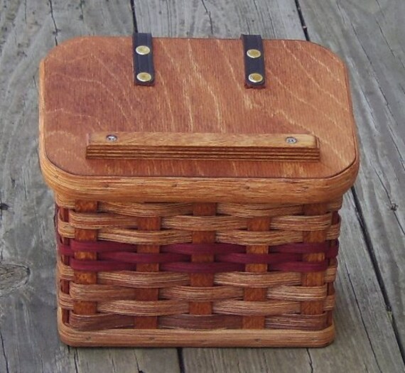 Amish Handmade Recipe Box BasketCUSTOM COLORS by AmishBaskets