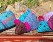 Harris Tweed magnetic pin cushion