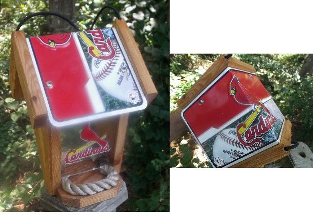 st louis cardinals two sided cedar bird feeder st louis cardinals two sided cedar bird feeder