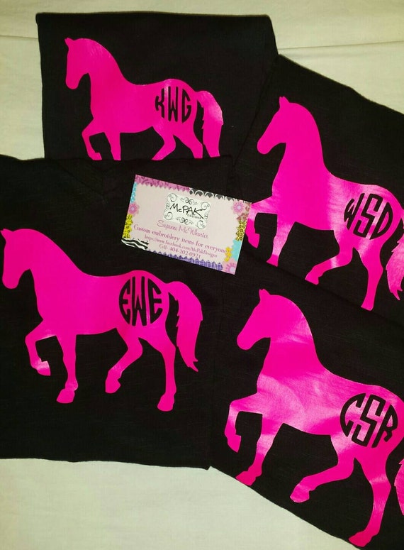 horse monogram shirt