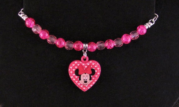 Pink Kid Sized Mini Mouse Bracelet - Item Number 2047