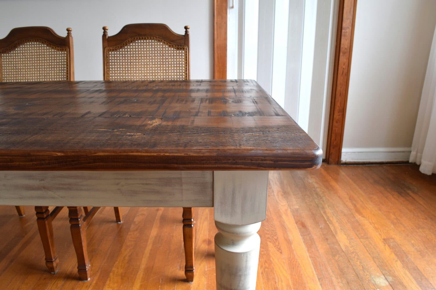 distressed pine dining room tables