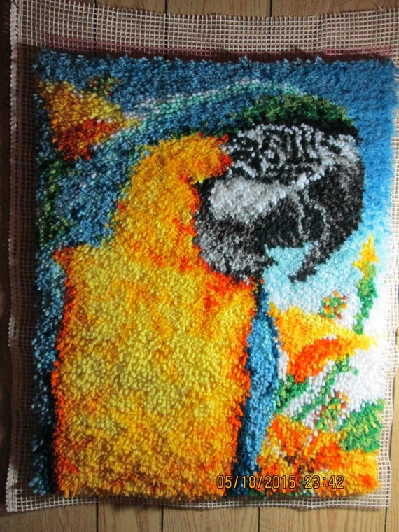 Latch Hook Wall Hanging Completed Item