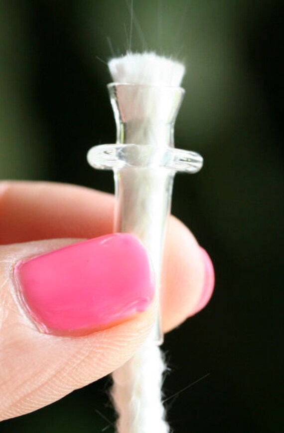 10 Replacement Glass Wick Holders with Fiberglass Wicks for