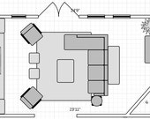 Items similar to Interior Floor Plan - Furniture Placement - Interior ...