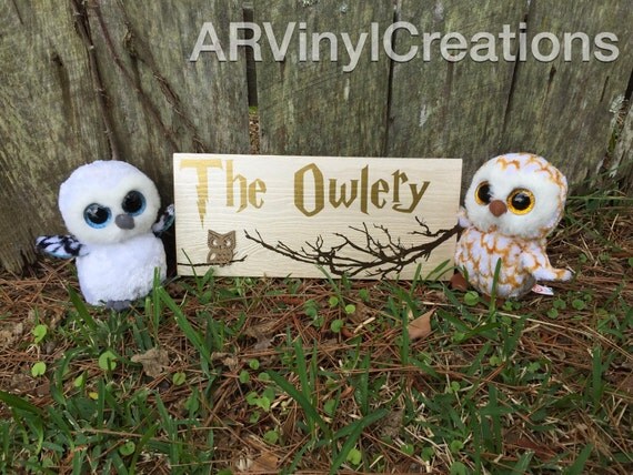 The Owlery Harry Potter Wall Nursery Sign by ARVinylCreations The Owlery Harry Potter Wall Nursery Sign by ARVinylCreations