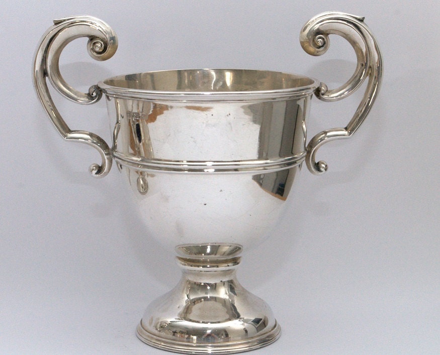 Antique Sterling Silver ice bucket Birmingham England 1914 Vintage with