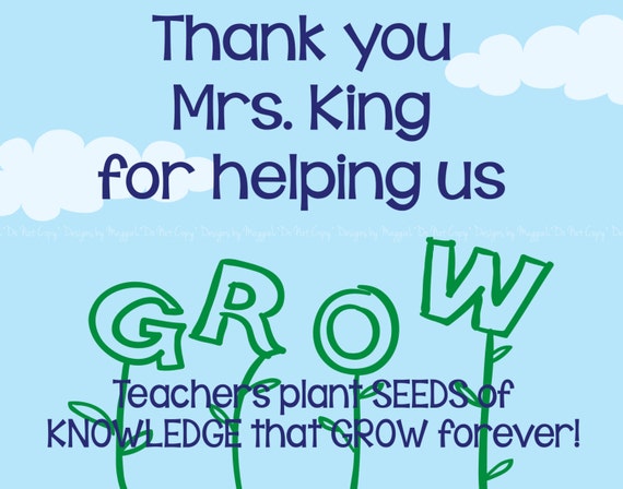 Thank you for helping us grow Perfect for end of year and