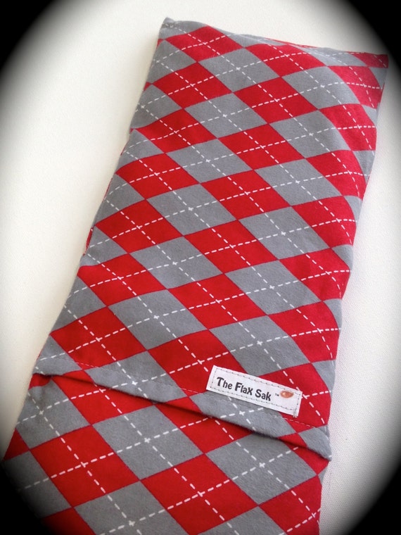 LARGE HEATING PAD Microwavable Flax Wrap Removable/Washable