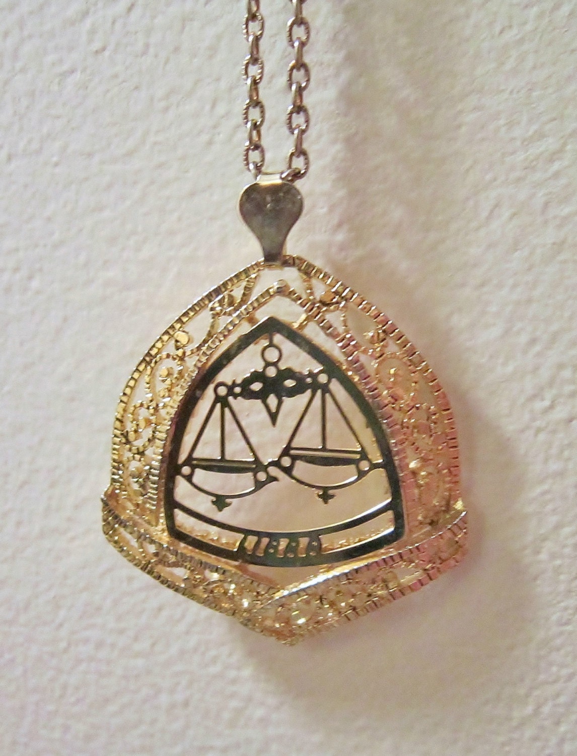 Libra Pendant Necklace ScaLes of Justice by DebsPickerSouL