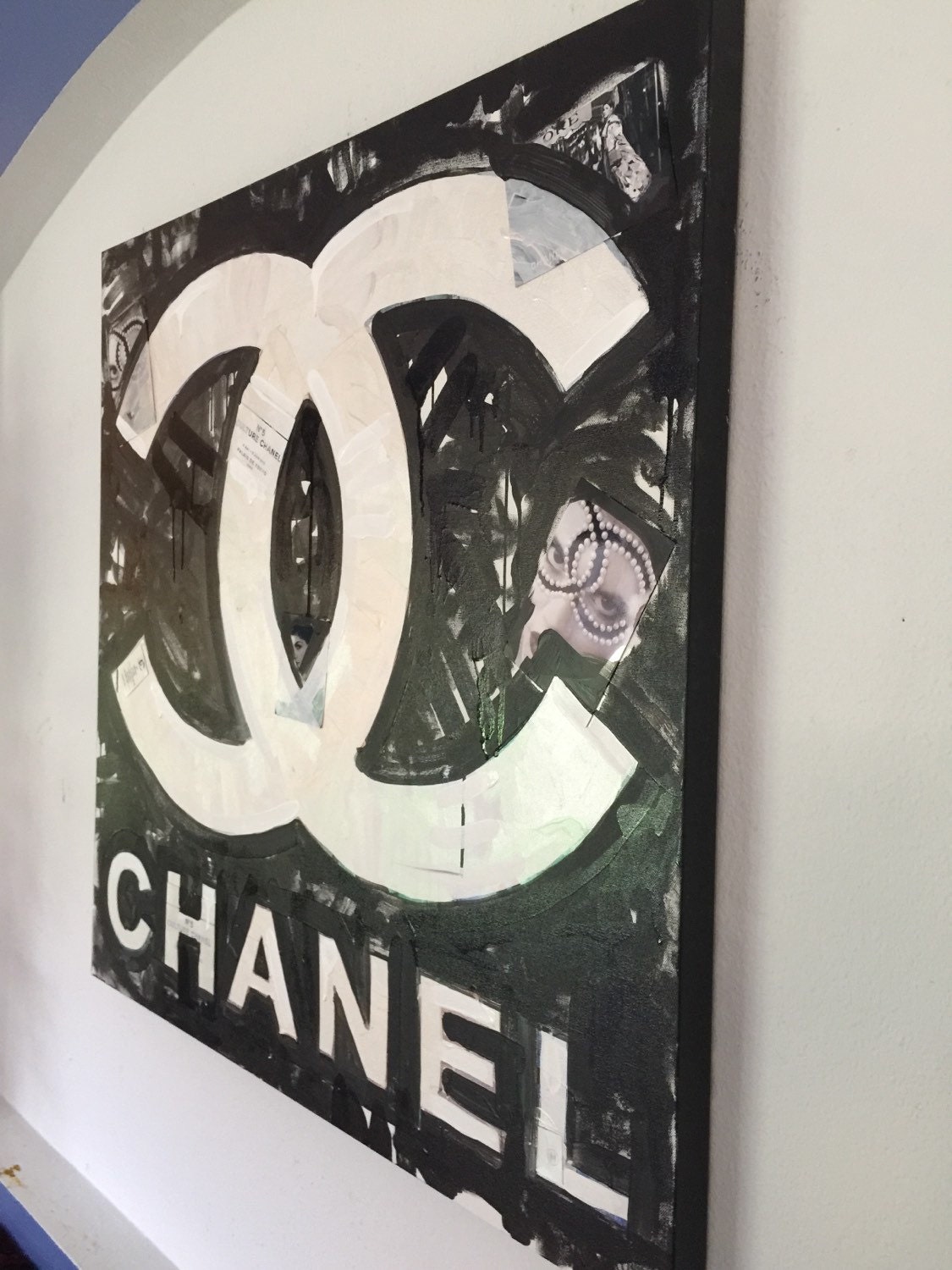 Chanel Art Coco Chanel Logo by Matt Pecson Pop Art Painting