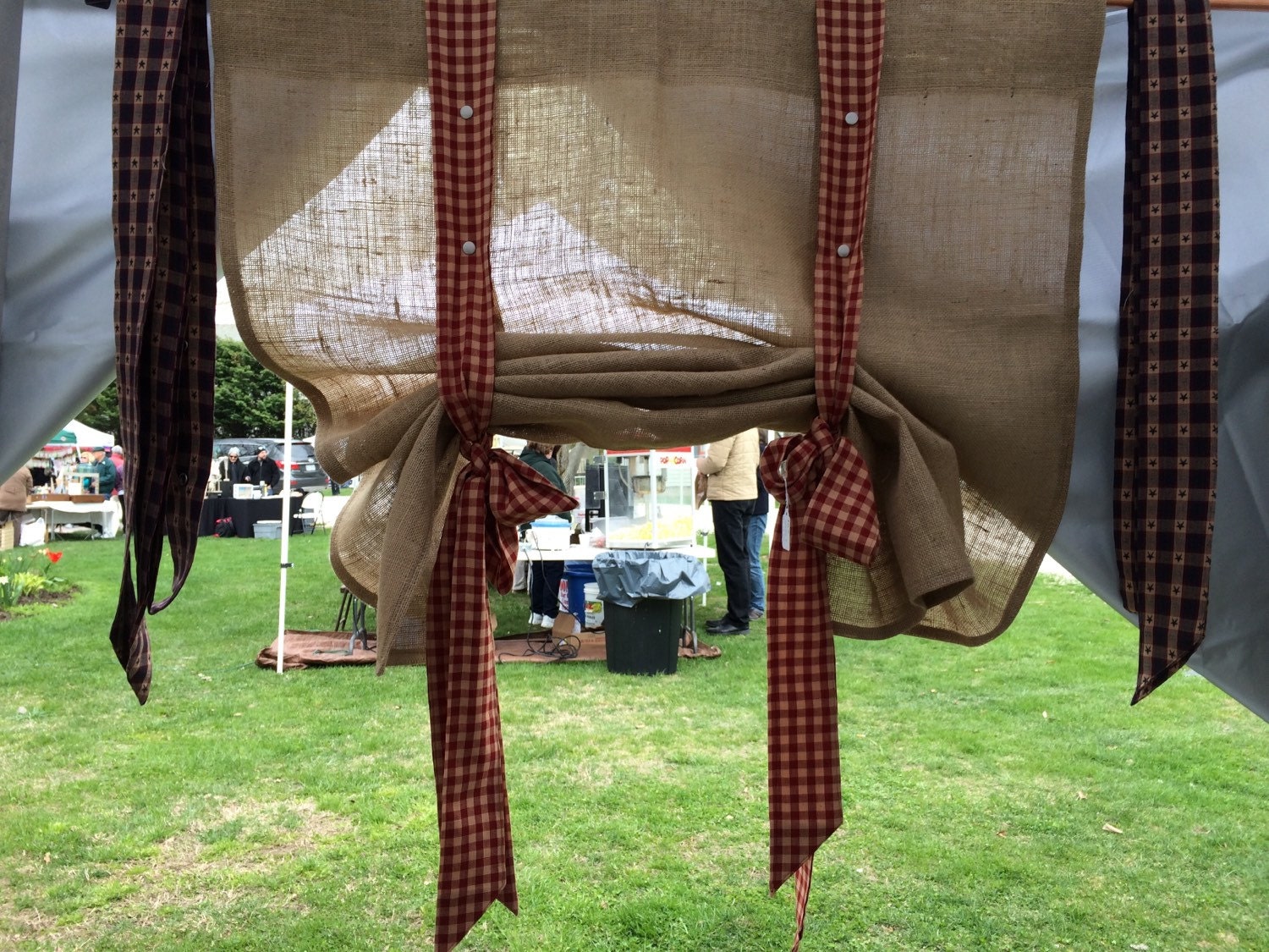 Tie-up Curtains with Replaceable Ties PATENT by ShabbeyAbbey